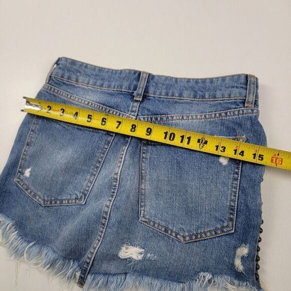 Free People Blue Floral Embroidered Mini Skirt - Picture 6 of 11